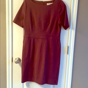 Burgundy dress